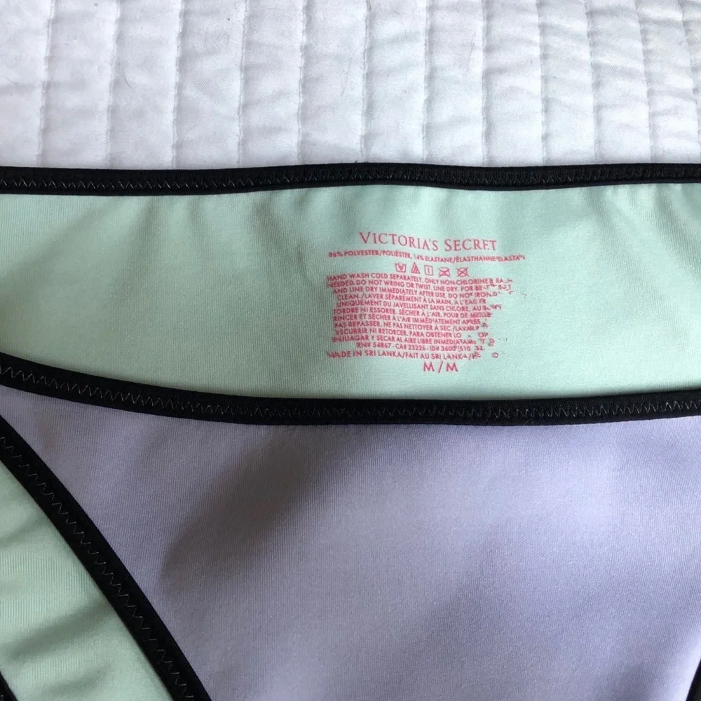 Victoria's Secret Lavender & Black Bikini bottoms - Picture 7 of 7